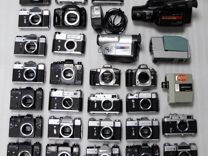 Фотоаппараты (25 штук), видеокамеры и аксессуары №