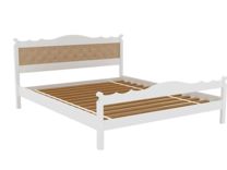 Кровать двойная 1600 В-1/В /Белый (массив)