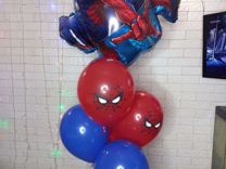Фольгированный гелевый шар Человек паук фигура
