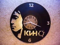 Часы настенные из виниловой пластинки группа Кино