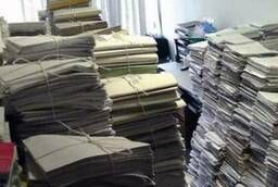 Отходы офисной бумаги (архивы) предоставляю акт об утилизаци