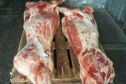 Мясо-говядина быки молодняк в полутушах и четвертинах