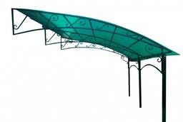 Carports made of polycarbonate in Tyumen for a car