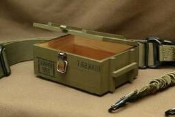 Подарочная упаковка, деревянная шкатулка Ammo Box. Размер №2
