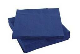Салфетки бумажные синие 2-слойные 33х33