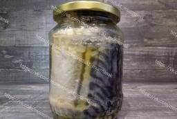 Mackerel in glass jars 720 gr. wholesale