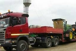 Услуги Трала Scania 40 тонн. Негабаритные перевозки.