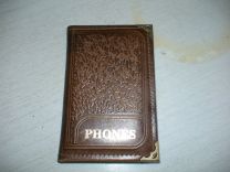Книжка телефонная в кожаной обложке
