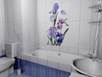 Панели пвх для ванной и туалета 3D Novita «Ирис»