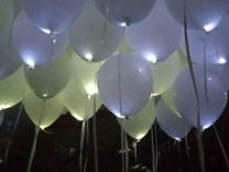 Светящиеся воздушные шары. Оформление залов #54