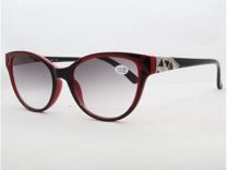 Женские тонированные очки для коррекции зрения - +