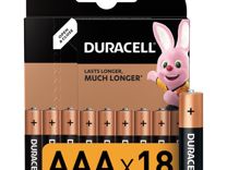Батарейки комплект 18 шт., duracell AAA