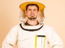 Куртка пчеловода двунитка с лицевой сеткой