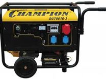 Бензиновый генератор Champion GG7501E-3 трехфазный