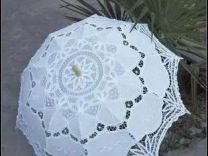 Свадебный зонт, кружевной зонт, летний зонтик