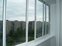 Алюминиевые окна, остекление балкона