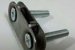Mechanical fastening for conveyor belts, reinforced