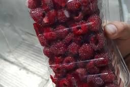 Ripe fresh raspberries