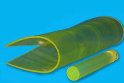 Polyurethane sheets and rods