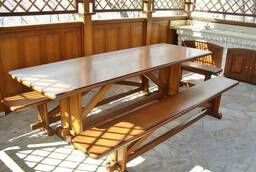 Benches, benches, gazebos, tables