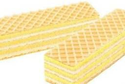 Waffles with lemon flavor weight. kg