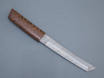 Нож «танто» Дамаск деревянный чехол