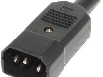 Разъём питания IEC 320 C14 штекер, на кабель