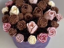 Букеты из роз, конфеты ручной работы