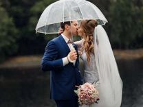Зонт прозрачный свадебный для фотосессии