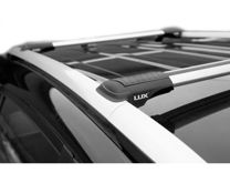 Багажник Lux Hunter серебристый на рейлинги