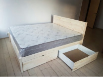 Деревянная кровать Классик щит
