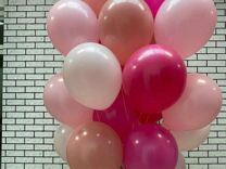 Букет воздушных шаров /розовые шары