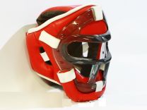 Шлем с пластиковой маской для единоборств