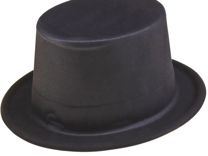 Шляпа цилиндр для выпускного материал пластик