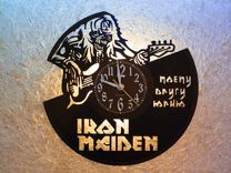 Часы из пластинки Iron Maiden / Айрон Мейден